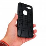 Wholesale iPhone 7 Plus Tough Armor Hybrid Case (Black)